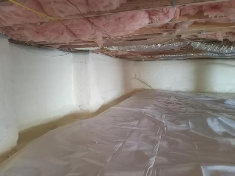 Crawl space encapsulation with closed-cell spray foam for Spray Foam Roofing in Hyde Park